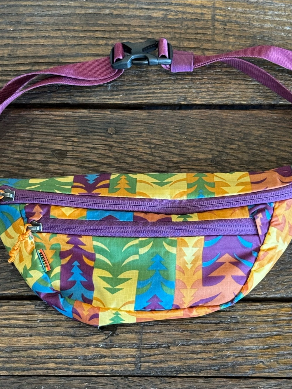 REI Fanny Pack Waist Bag - Colorful Tree-Print